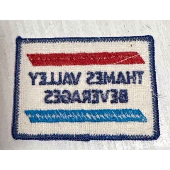 Thames Valley Beverages Patch Pepsi Bottler Red Blue Embroidered Rectangular - Picture 2 of 4